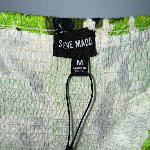 Steve Madden Sunny Lime Print Challis Midi Dress Women’s Size Medium NWOT - Picture 5 of 8